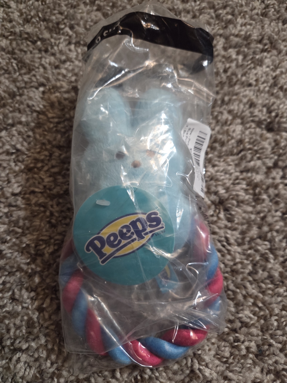 Blue Peeps Rope Dog Toy - Picture 2 of 3